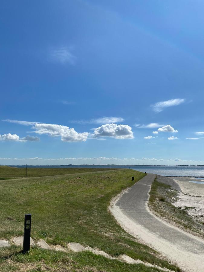Bungalow Scheldezicht in Zeeland dicht bij zee Scherpenisse Buitenkant foto