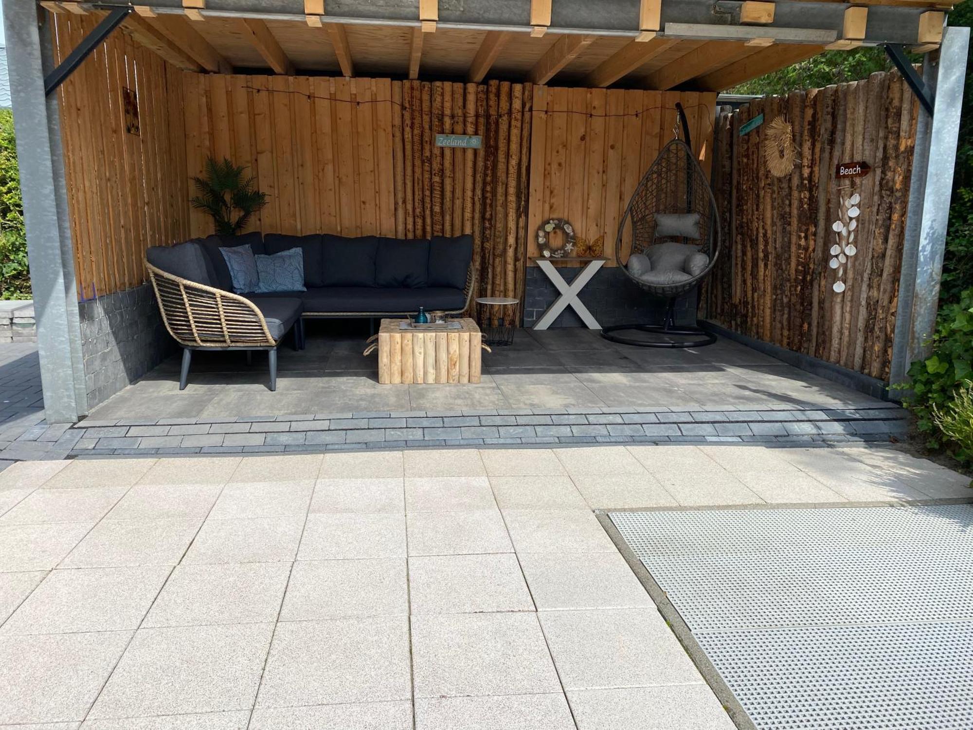Bungalow Scheldezicht in Zeeland dicht bij zee Scherpenisse Buitenkant foto